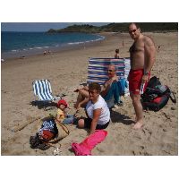 Thur 19/7/2007 - Our first day on the beach