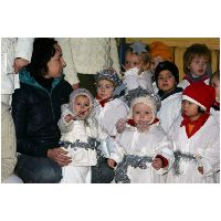 After the parade we all stood (sort of) still singing the St Lucia song.