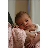 Thur 11/1/2007 - Baby sister Abigail is 4 days old today