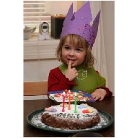 3rd birthday - In the pretty crown they made me at kindergarden.
